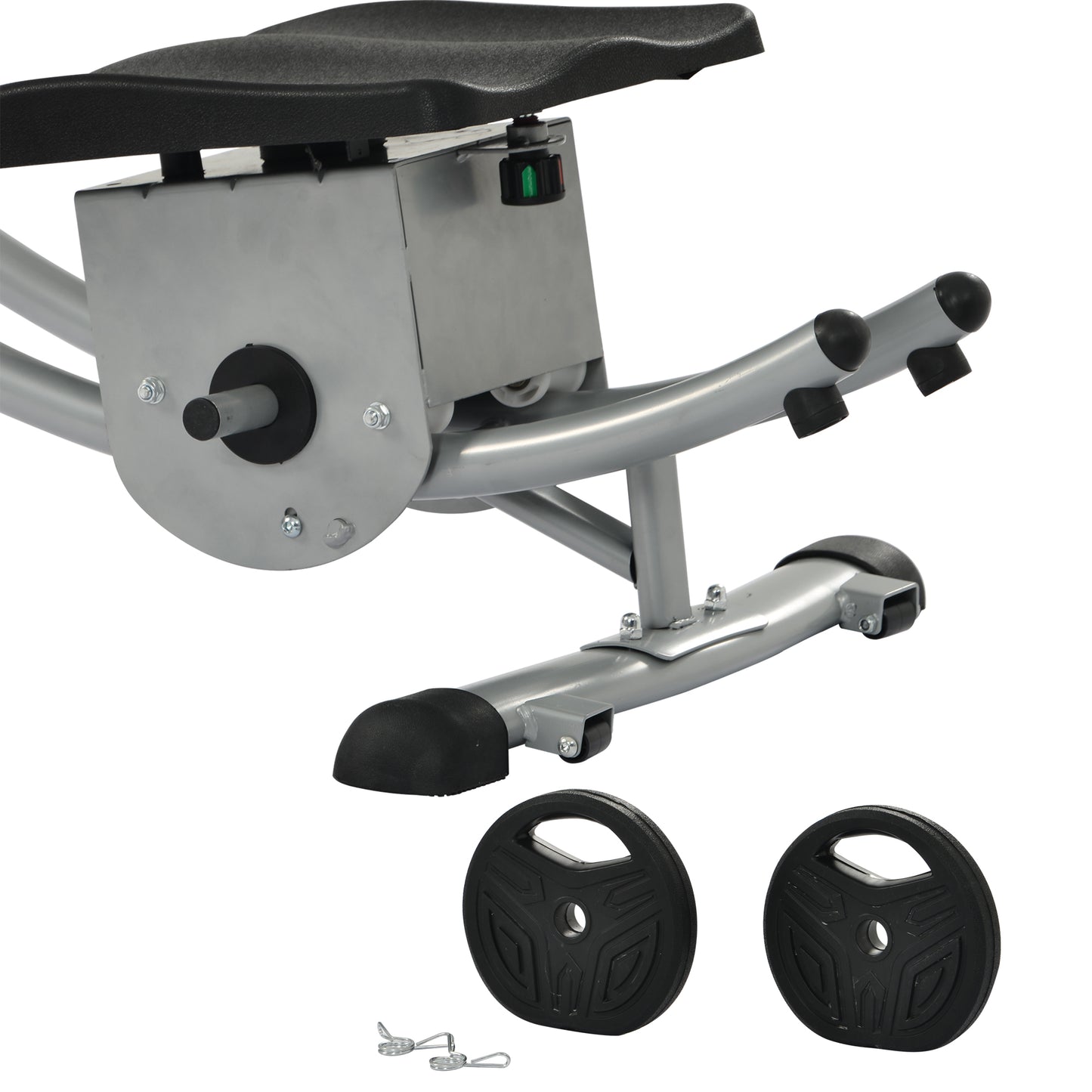 Folding abdominal crunch coaster (Deluxe ab machine)