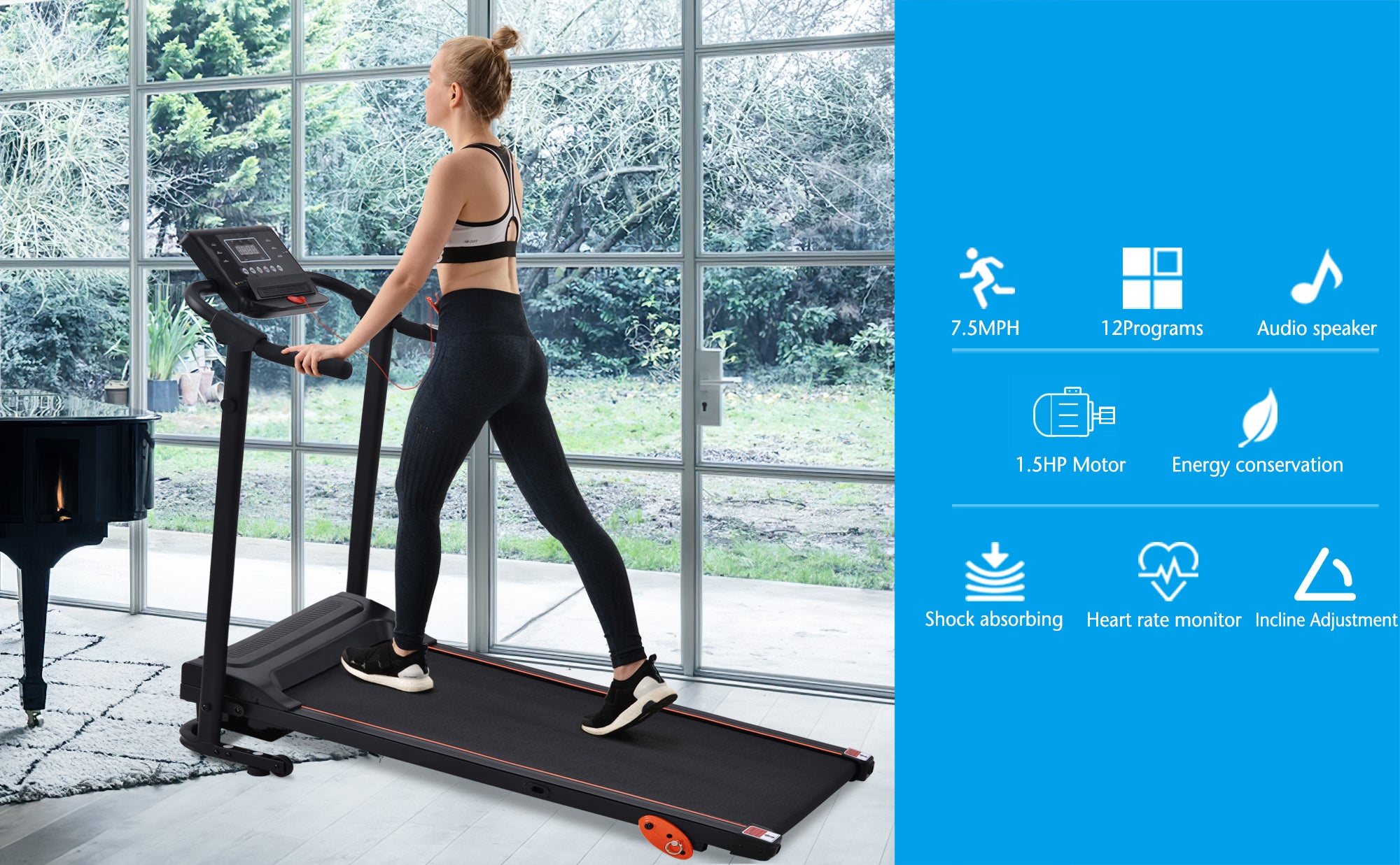 Motor driven online treadmill