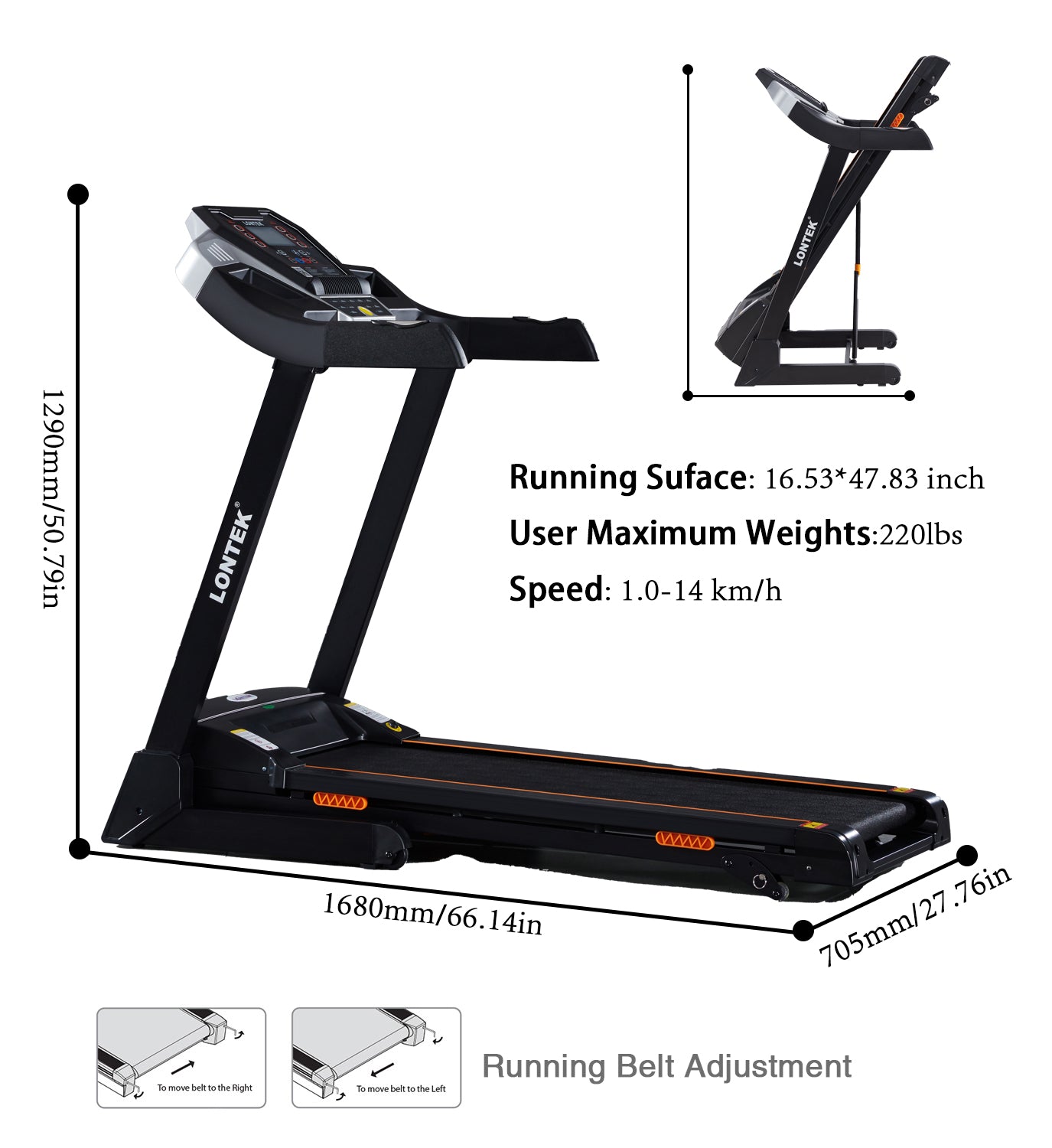 LONTEK T500 Treadmill