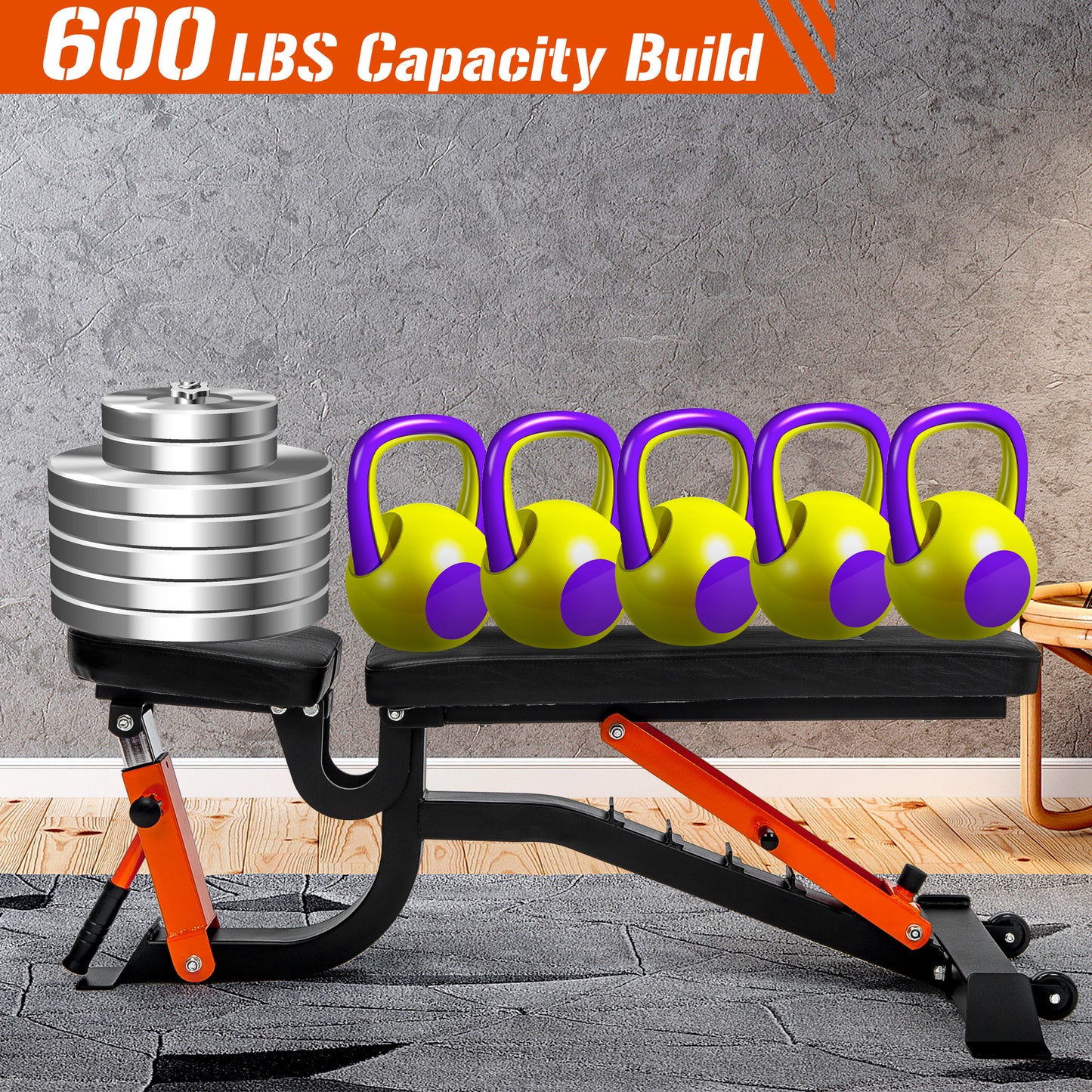 Adjustable Weight Bench - 6 Positions